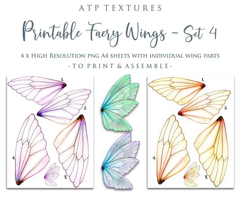 Printable Fairy Wings